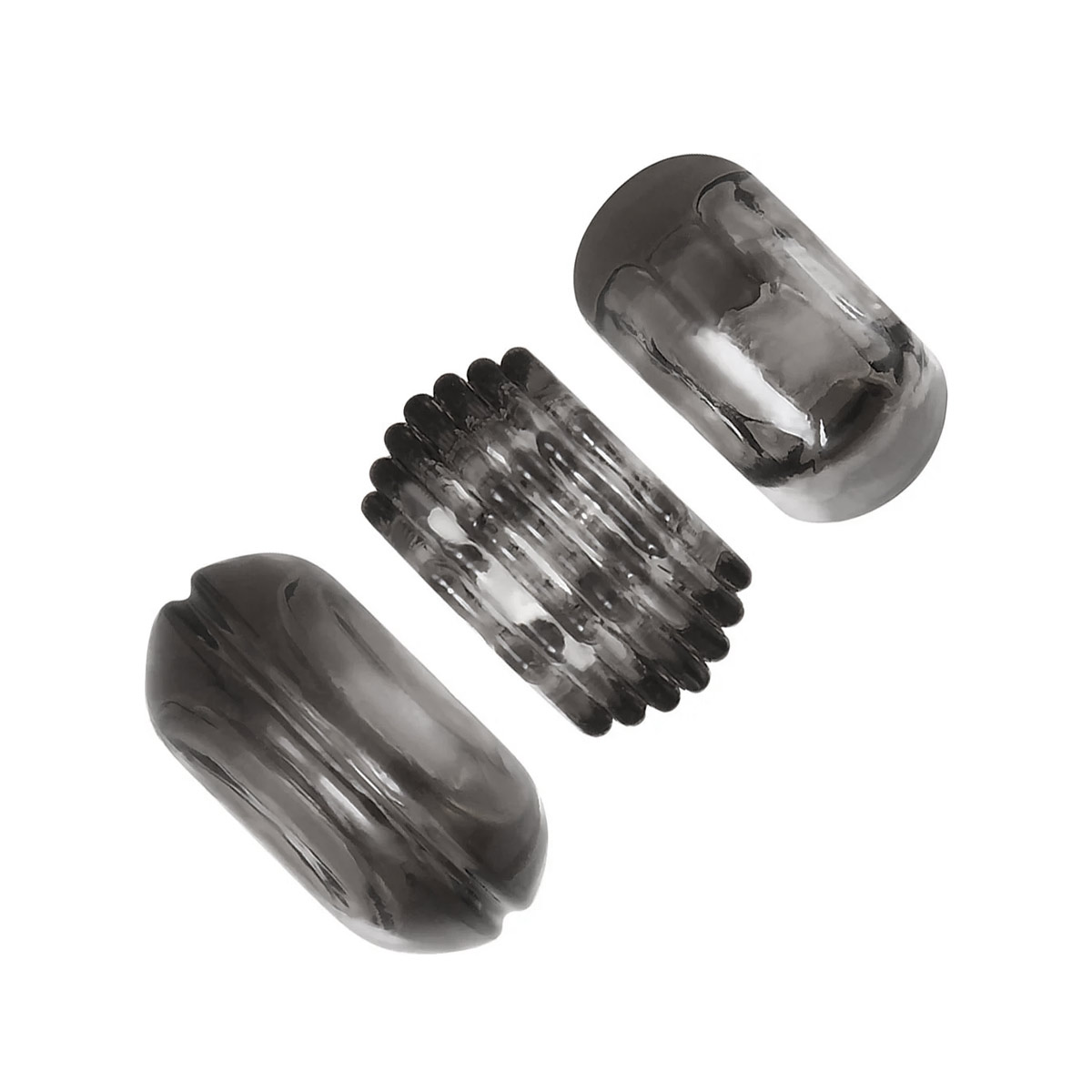 Kit com 3 Anéis Penianos em Silicone Hipoalérgico de Diferentes Formatos - Zero Tolerance Triple Thick - 2