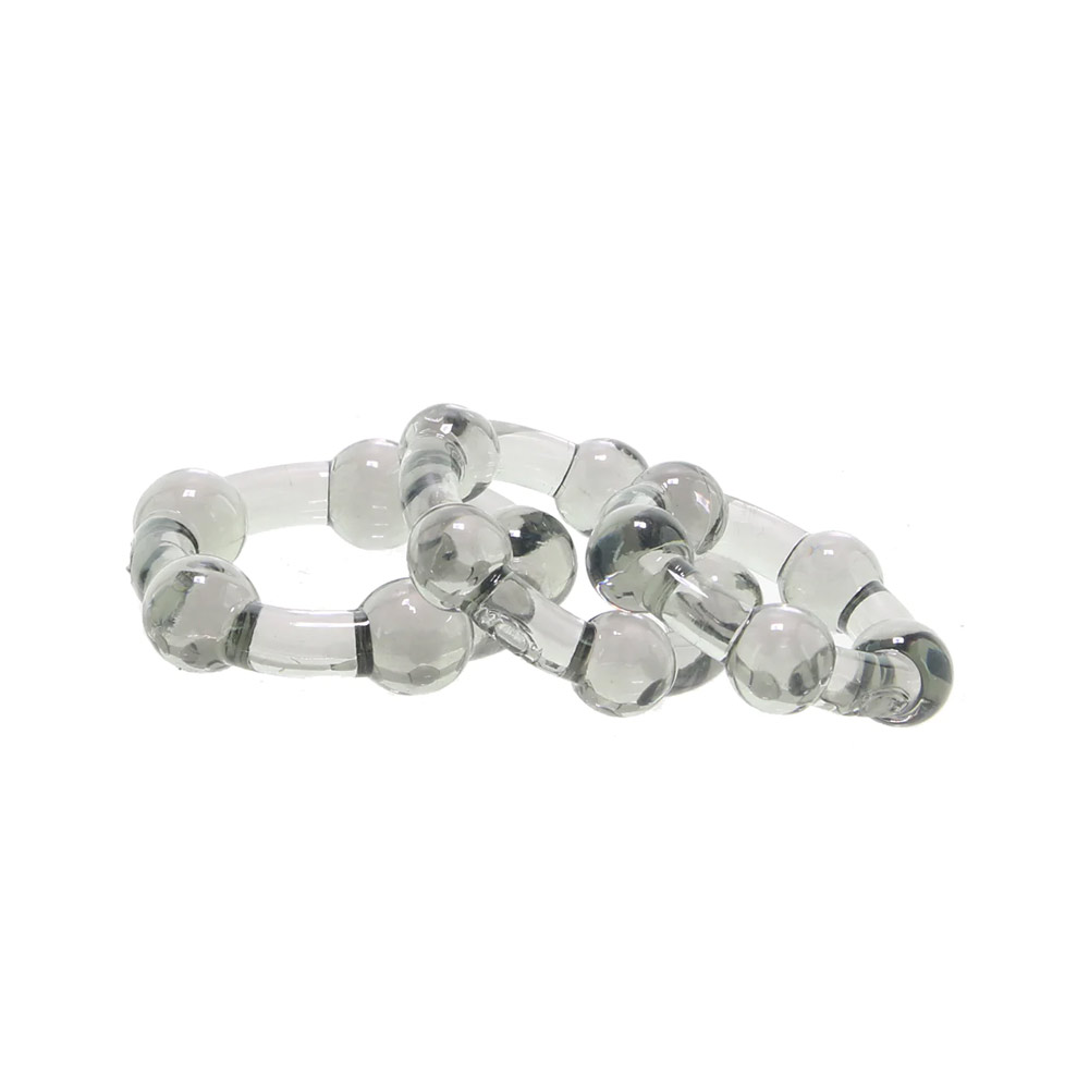 Kit com 3 Anéis Peniano em Silicone Hipoalérgico de Diferentes Tamanhos com Esferas Massageadoras - Zero Tolerance Three Amigos - 4