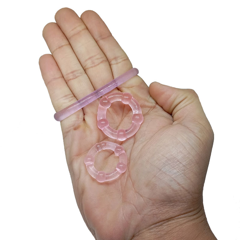 Kit com 3 Anéis Penianos com Tamanhos Crescentes em Silicone - Our Moment - 2