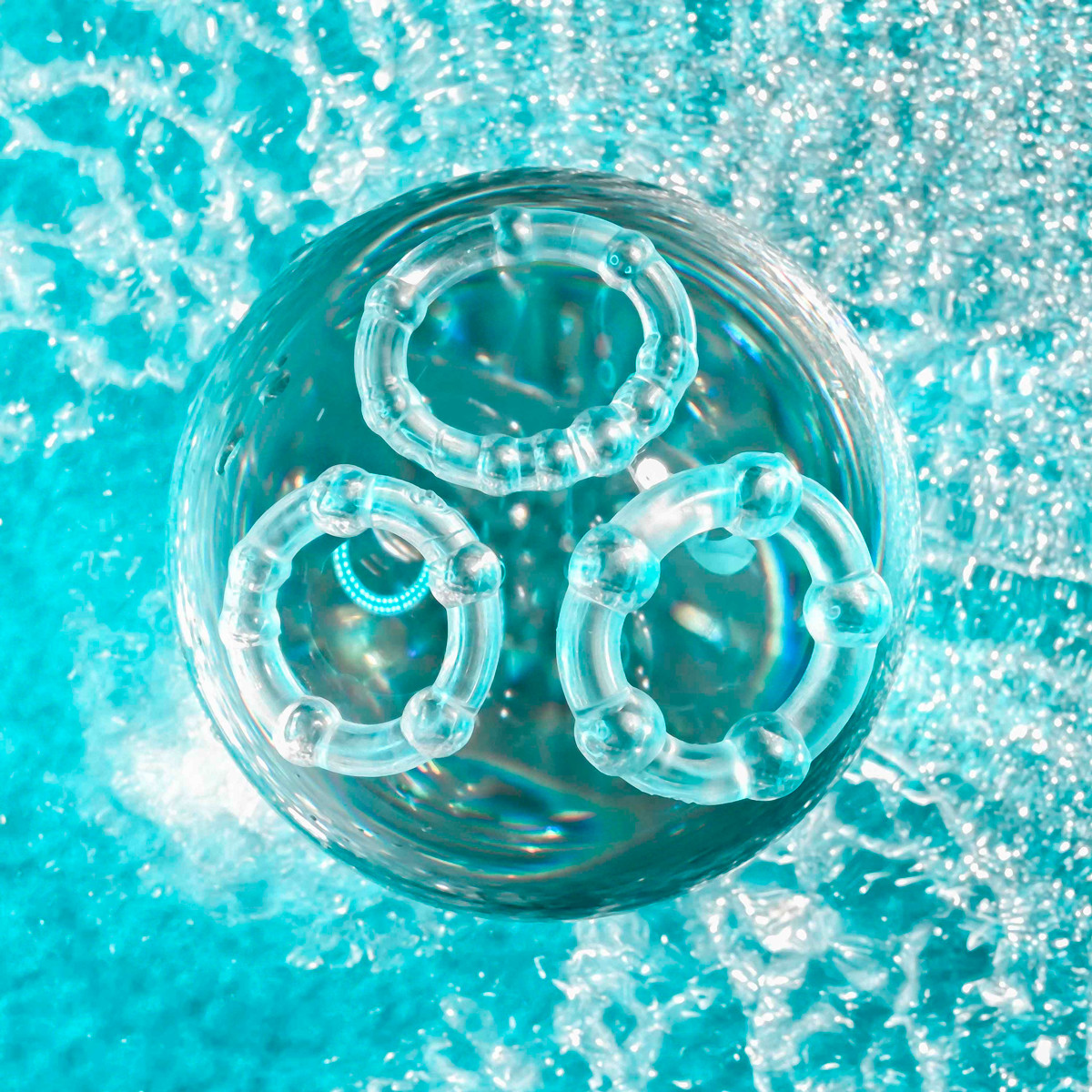 Kit com 3 Anéis Penianos em TPE - Selopa Erection Rings - 2