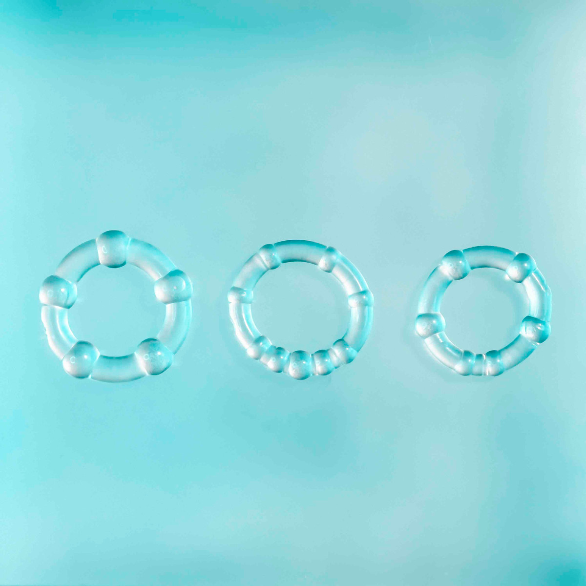Kit com 3 Anéis Penianos em TPE - Selopa Erection Rings - 3