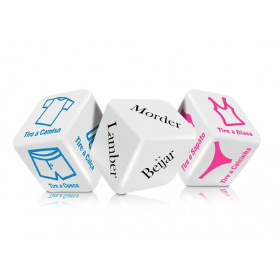 Foto 1 do produto Kit com 3 Dados Para Strip Tease - Sexy Games