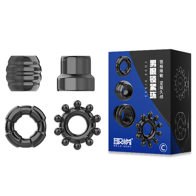 Kit com 4 Anéis Penianos em Diferentes Formatos - Cook Rings - 1