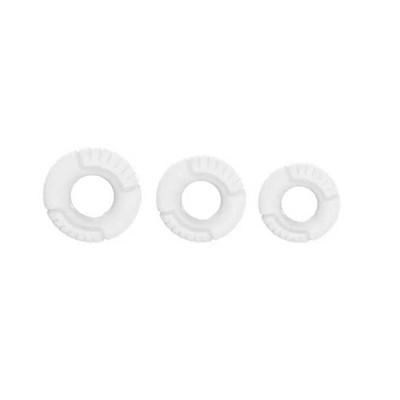Foto 4 do produto Kit com 5 anéis Corretores de Prepúcio em Vários Tamanhos e 3 Anéis Penianos - Cock Rings