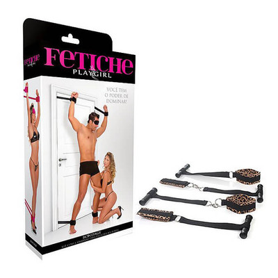 Foto 2 do produto Kit Bondage com 4 Amarras para Prender na Porta - Fetiche Playgirl | Disponível em 4 Cores