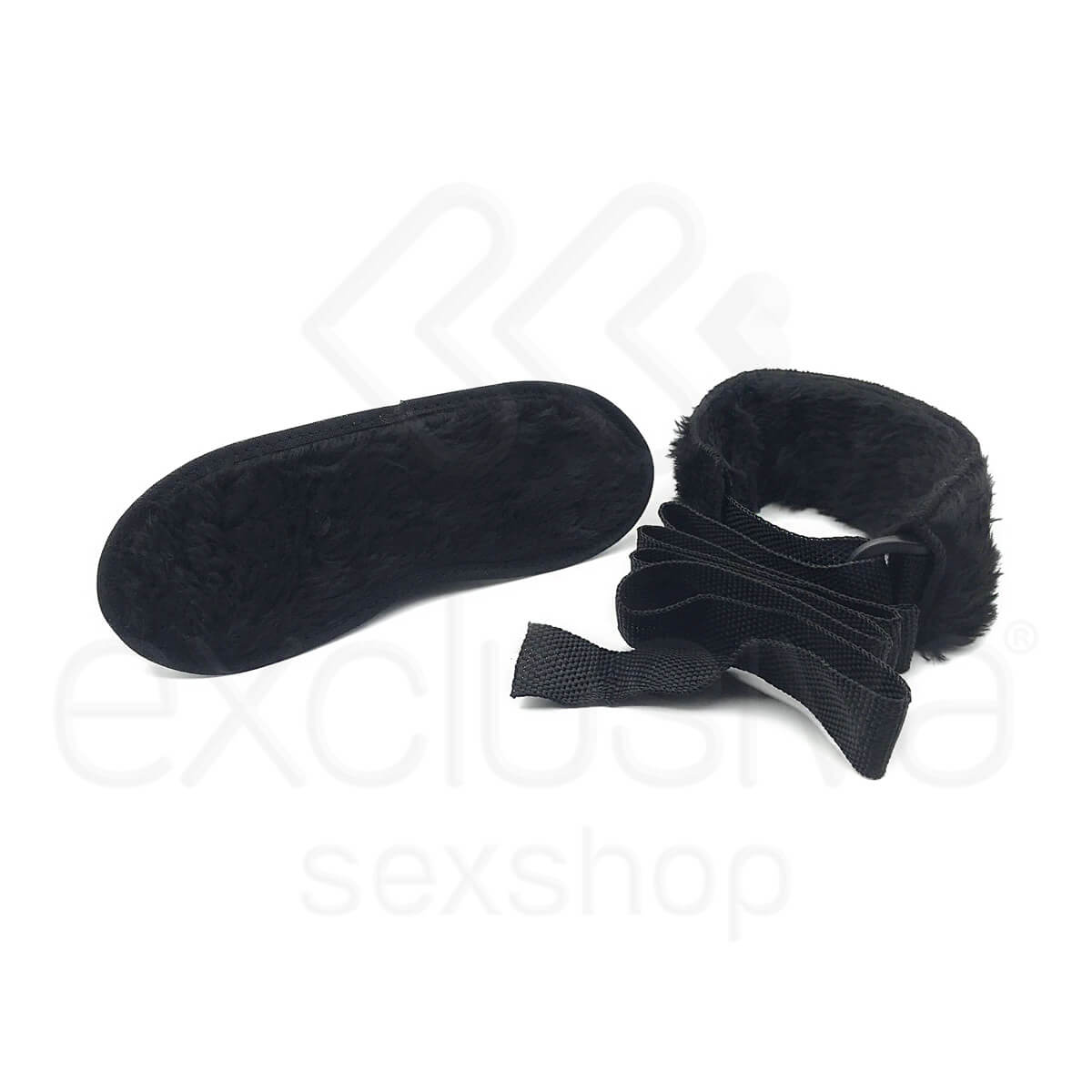 Kit Bondage com 4 Amarras e Venda de Pelúcia | Disponível em 4 Cores - 8