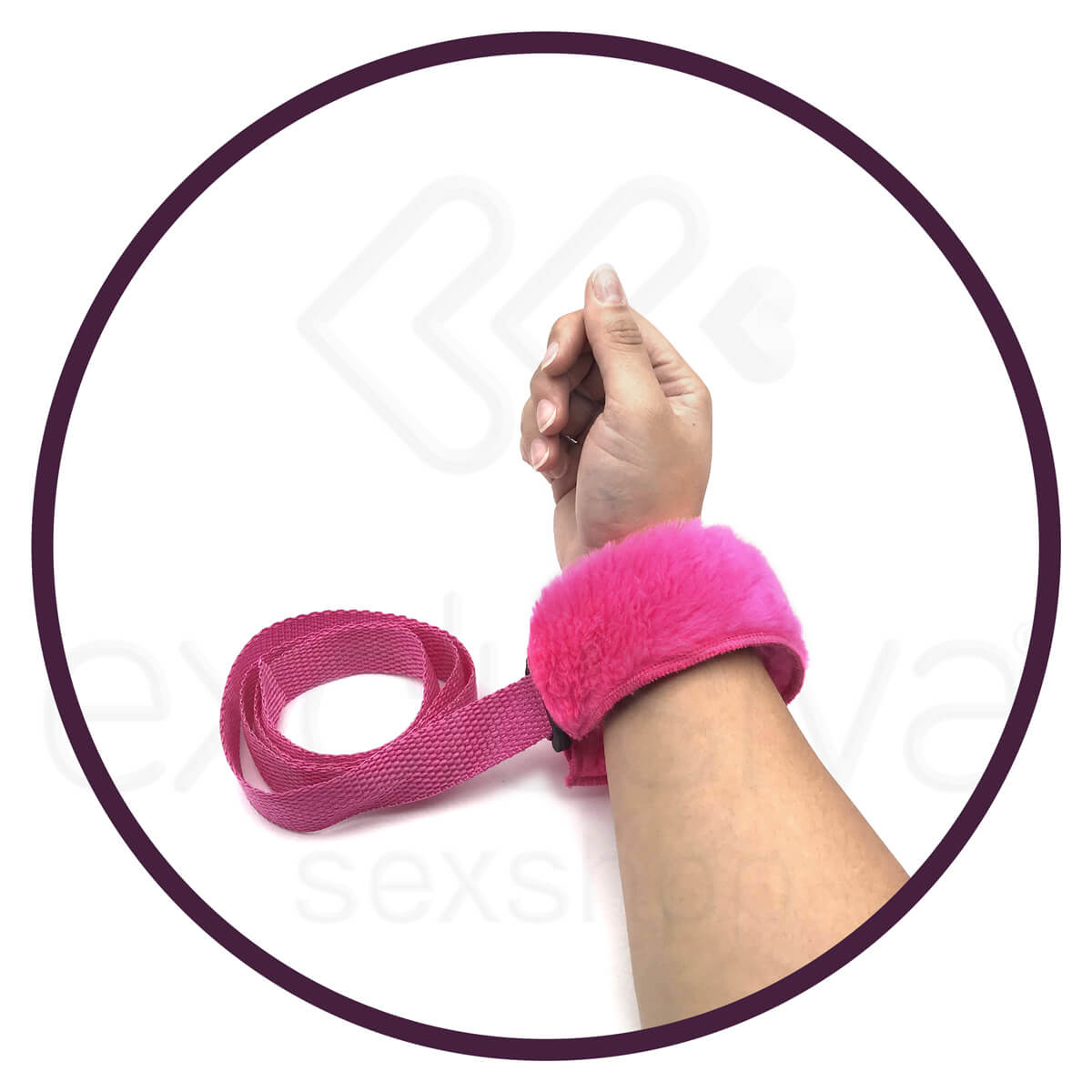 Kit Bondage com 4 Amarras e Venda de Pelúcia | Disponível em 4 Cores - 26