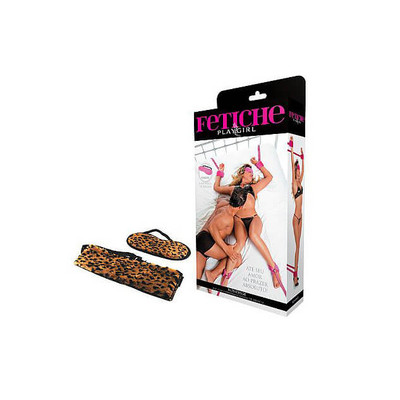 Kit Bondage com 4 Amarras e Venda de Pelúcia | Disponível em 4 Cores