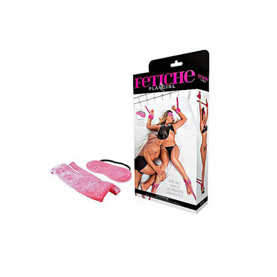 Foto 20 do produto Kit Bondage com 4 Amarras e Venda de Pelúcia | Disponível em 4 Cores