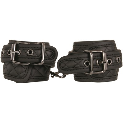 Foto 5 do produto Kit Bondage em couro Sintético com Par de Algemas e Tornozeleiras, Venda para os Olhos, Palmatória e Vibrador de Dedo - Adam & Eve Eve's Fetish Dreams