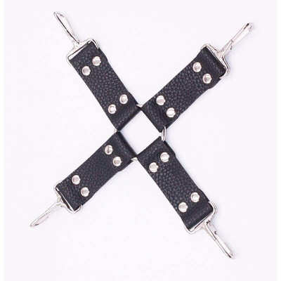 Foto 11 do produto Kit Bondage - Kit com Algema, Tornozeleira, Coleira, Venda, Guia, Chicote e Mordaça - Contém 7 Itens | Cor: Preto