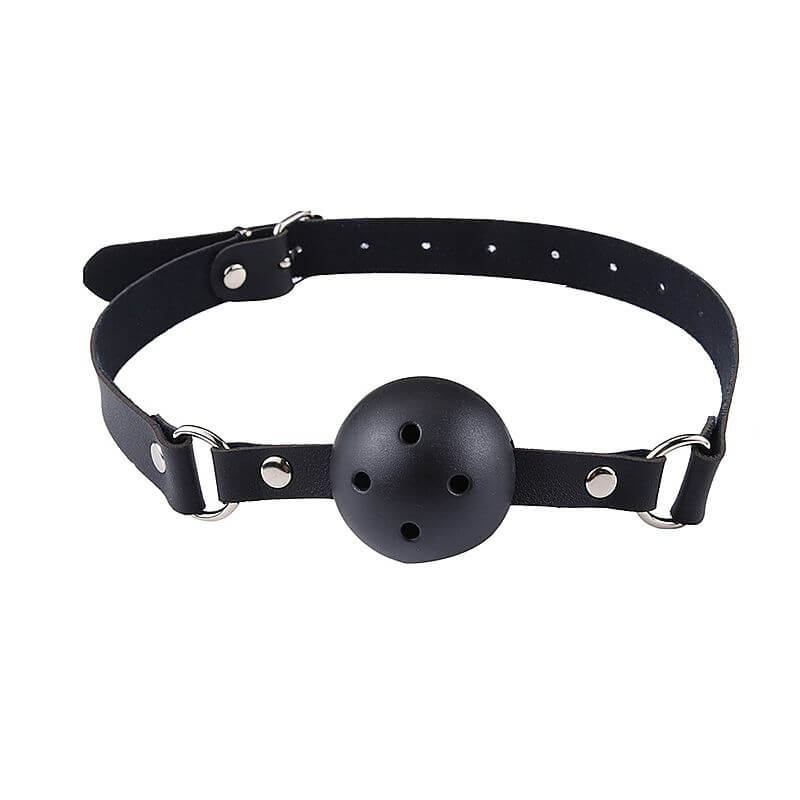 Kit Bondage - Kit Sado Erótico em Couro Sintético com Mordaça, Corda, Coleira, Chicote, Venda, Algemas e Tornozeleiras - Com 7 Itens - 6