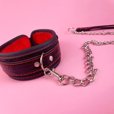 Foto 4 do produto Kit Completo para BDSM em Couro Sintético com 9 peças - Mimosa Love