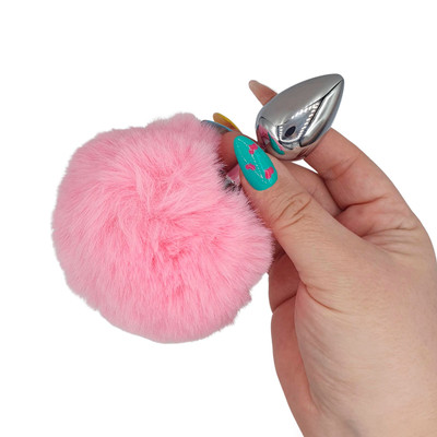 Kit Fetiche III com Plug Rabo de Coelho, Tiara com Orelhas, Grampos para os Seios em Metal com Guizo e Gravatinha Borboleta - Sexy Import