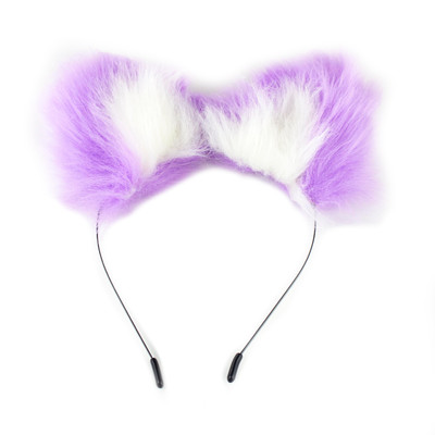 Kit Fetiche em Pelúcia com Tiara de Gatinho, Plug Anal com Pompom, Grampos Para os Seios com Guizo e Coleira de Coração - Sexy Import