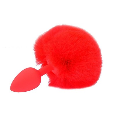Foto 5 do produto Kit Fetiche em Pelúcia com Tiara de Orelha, Plug Anal com Rabo de Coelho, Grampos Para os Seios com Guizo e Coleira de Coração - Sexy Import | Disponível em 2 Cores