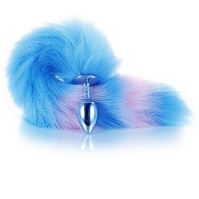 Foto 2 do produto Kit Fetiche em Pelúcia com Tiara de Orelha, Plug Anal com Rabo de Raposa, Grampos Para os Seios e Gargantilha de Coração - Sexy Import