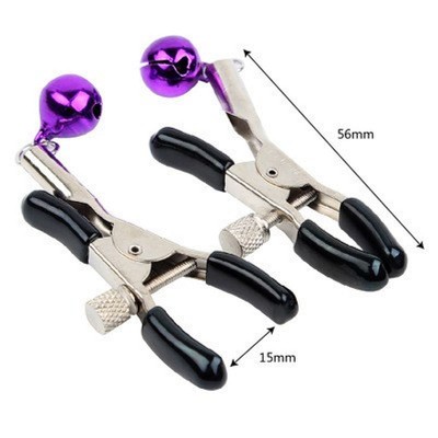 Foto 4 do produto Kit Fetiche em Pelúcia com Tiara de Vaquinha, Plug Anal com Rabo, Grampos Para os Seios com Guizo e Joker com Spike - Sexy Import