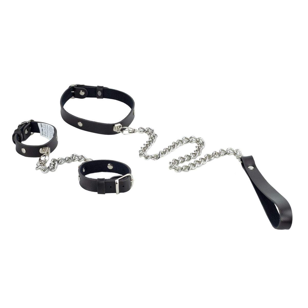 Kit Gargantilha com Guia, Par de Braceletes em Couro Montana e Correntes - Exclusiva Linha Sado - 3