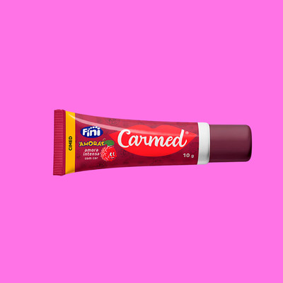 Foto 2 do produto Kit com Hidratante Labial Diário com Alto Poder de Hidratação e Balas de Sabor Amora - Carmed Fini Amora Intensa | 2 Itens