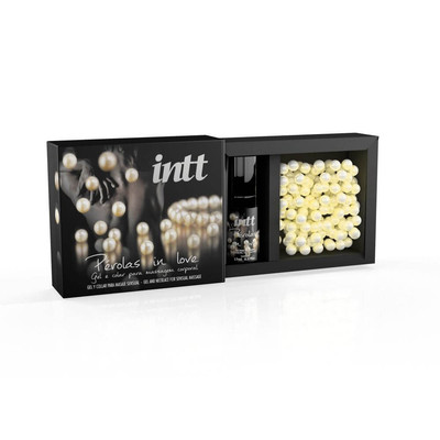 Foto 3 do produto Kit com Gel Excitante Unissex e Colar de Pérolas - Intt Pérolas In Love