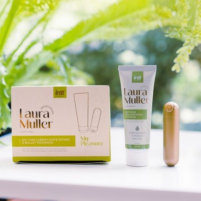 Kit Lubrificante à Base d'Água e Bullet Recarregável com 10 Modos de Vibrações -  Intt By Laura Muller My Pleasure