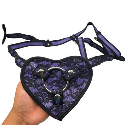 Foto 2 do produto Kit Luxo com Cinta Peniana, Prótese Peniana Realística Translucida, Venda e Chibata - Lusty Heart