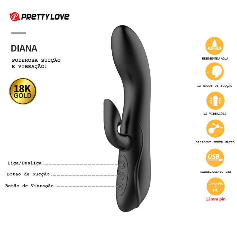 Kit Luxuoso com 12 Produtos Folheados à Ouro 18k e Silicone Aveludado - Pretty Love Queen's Luxury Collection - 4