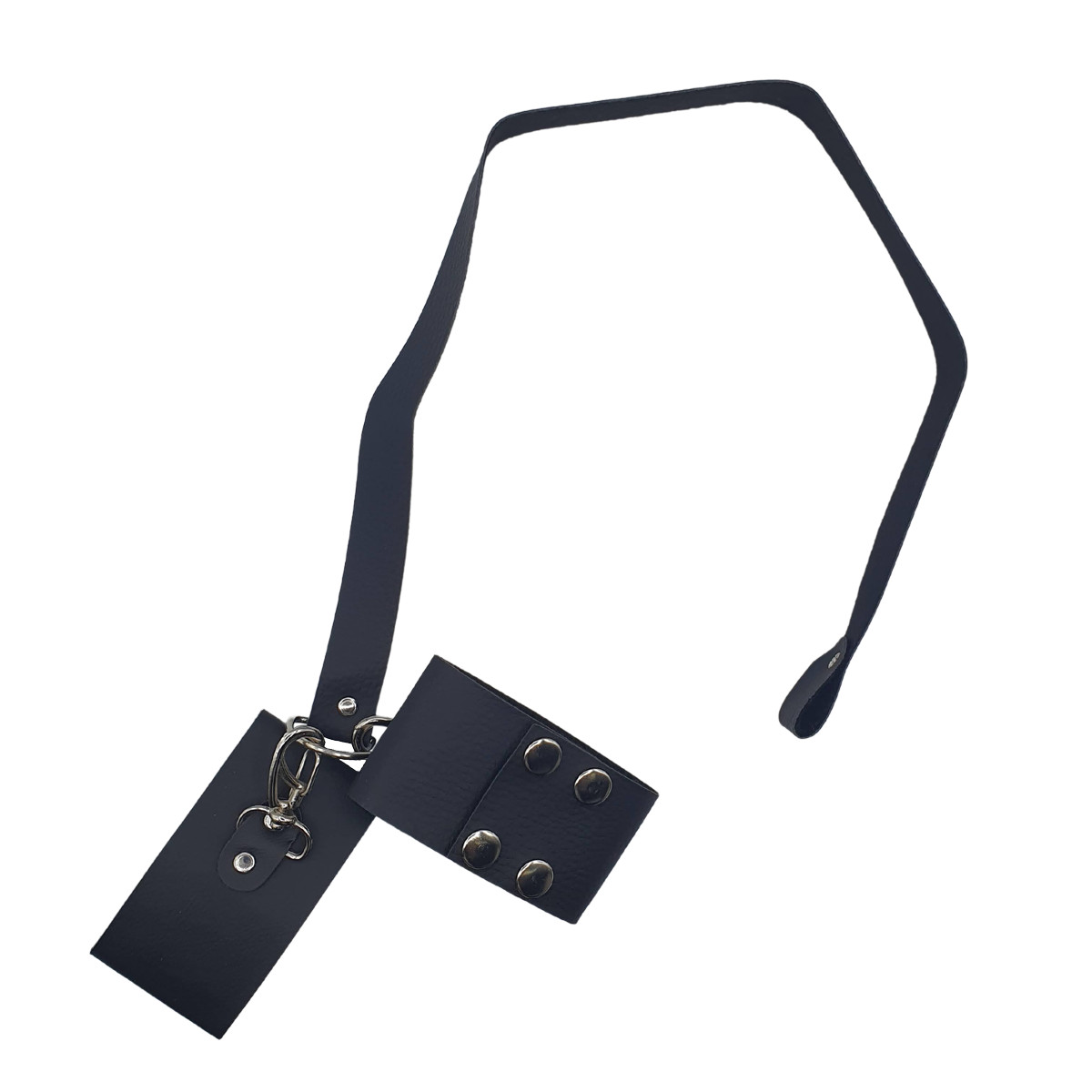 Kit Mordaça Bastão com Separador e Par Algemas em Couro Sintético - Sexy Fantasy Linha Sado - 3