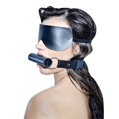 Kit com Mordaça em Bastão e Venda para os Olhos - InNamorata Sex Night | 10,8 x 3,2 cm