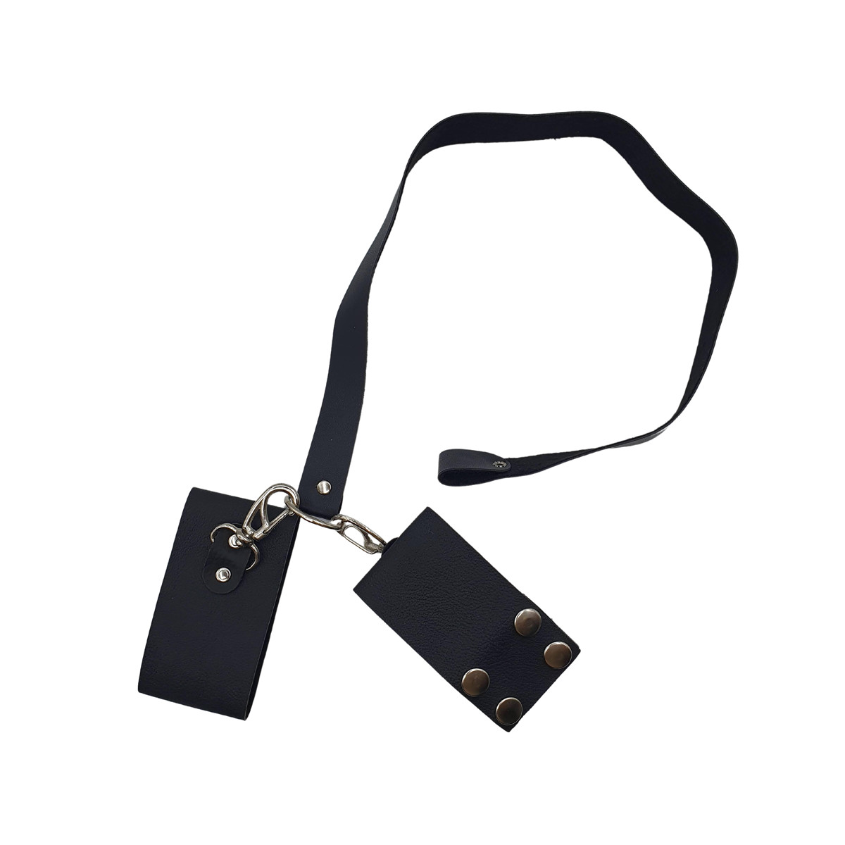 Kit Mordaça Bola com Separador e Par Algemas em Couro Sintético - Sexy Fantasy Linha Sado - 4