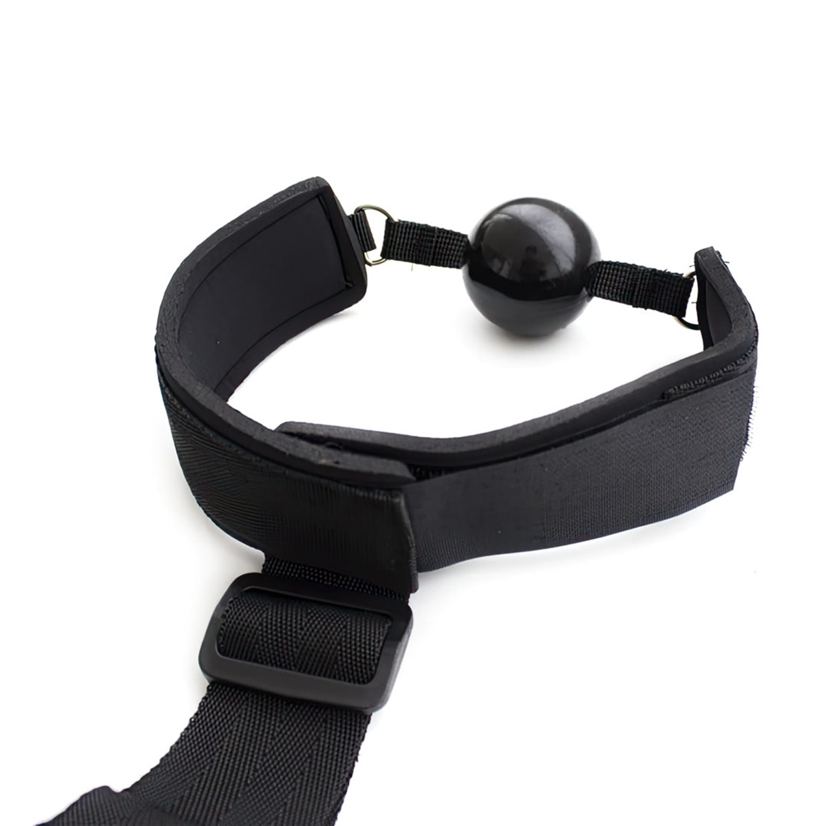 Kit com Mordaça no Formato de Bola, Par de Algemas e Separador Ajustável - Fetiche e Sado - 3