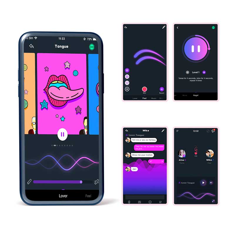 Kit de Pesos para Pompoar em Silicone, 10 Modos de Vibração, App Control e Carregamento via Cabo USB - Magic Motion Crystal Duo - 6