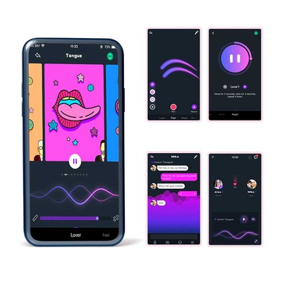 Foto 6 do produto Kit de Pesos para Pompoar em Silicone, 10 Modos de Vibração, App Control e Carregamento via Cabo USB - Magic Motion Crystal Duo