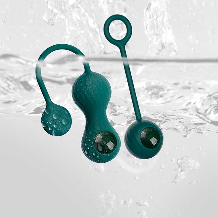 Kit de Pesos para Pompoar em Silicone, 10 Modos de Vibração, App Control e Carregamento via Cabo USB - Magic Motion Crystal Duo - 7