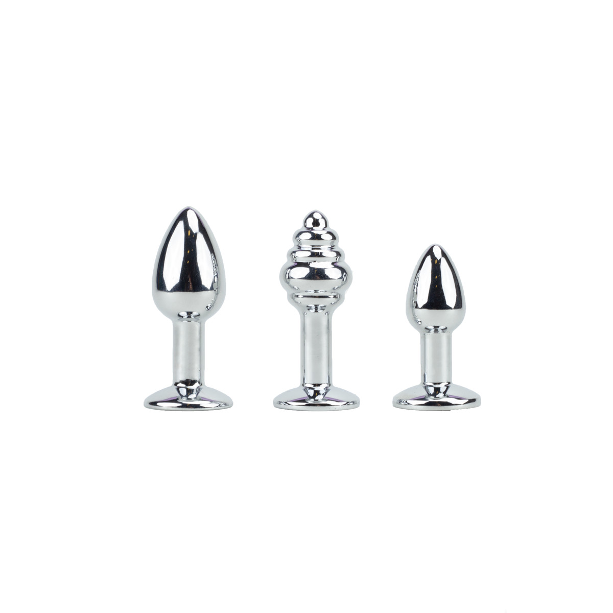 Kit Plug Anal em Aço com Tamanhos Diferentes e Rabinho de Pelúcia - Adão & Eva Fada Raposa | Disponível em 2 Cores - 2