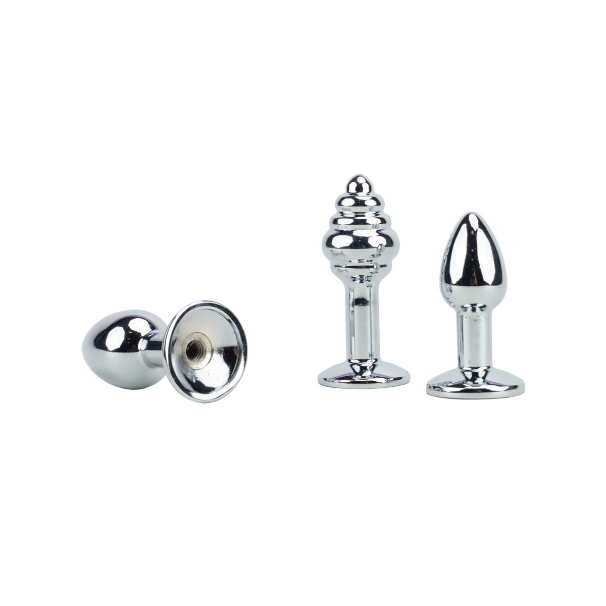 Kit Plug Anal em Aço com Tamanhos Diferentes e Rabinho de Pelúcia - Adão & Eva Fada Raposa | Disponível em 2 Cores - 3