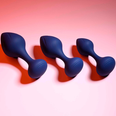 Foto 2 do produto Kit de Plug Anal Cônico com 3 Tamanhos Diferentes - Evolved Playboy Pleasure Tail Trainer