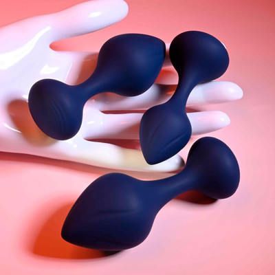 Foto 4 do produto Kit de Plug Anal Cônico com 3 Tamanhos Diferentes - Evolved Playboy Pleasure Tail Trainer