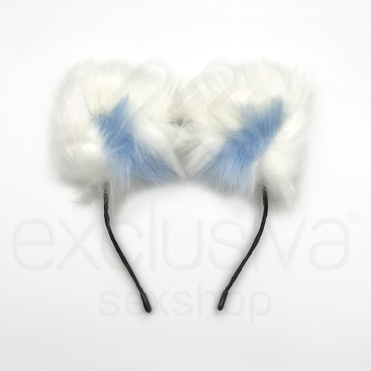 Kit com Plug Anal Feito em Metal com Rabo Artificial e Tiara com Orelhas de Gatinha - 2