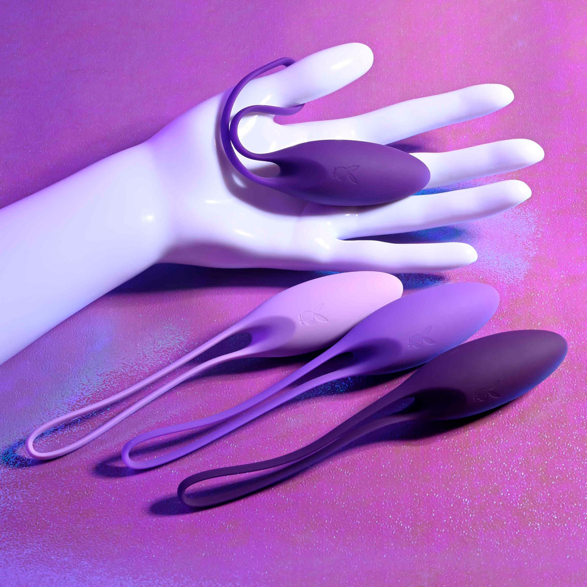 Kit para Pompoar em Silicone com Alça de Segurança - Evolved Playboy Pleasure Put In Work | 4 Itens - 4