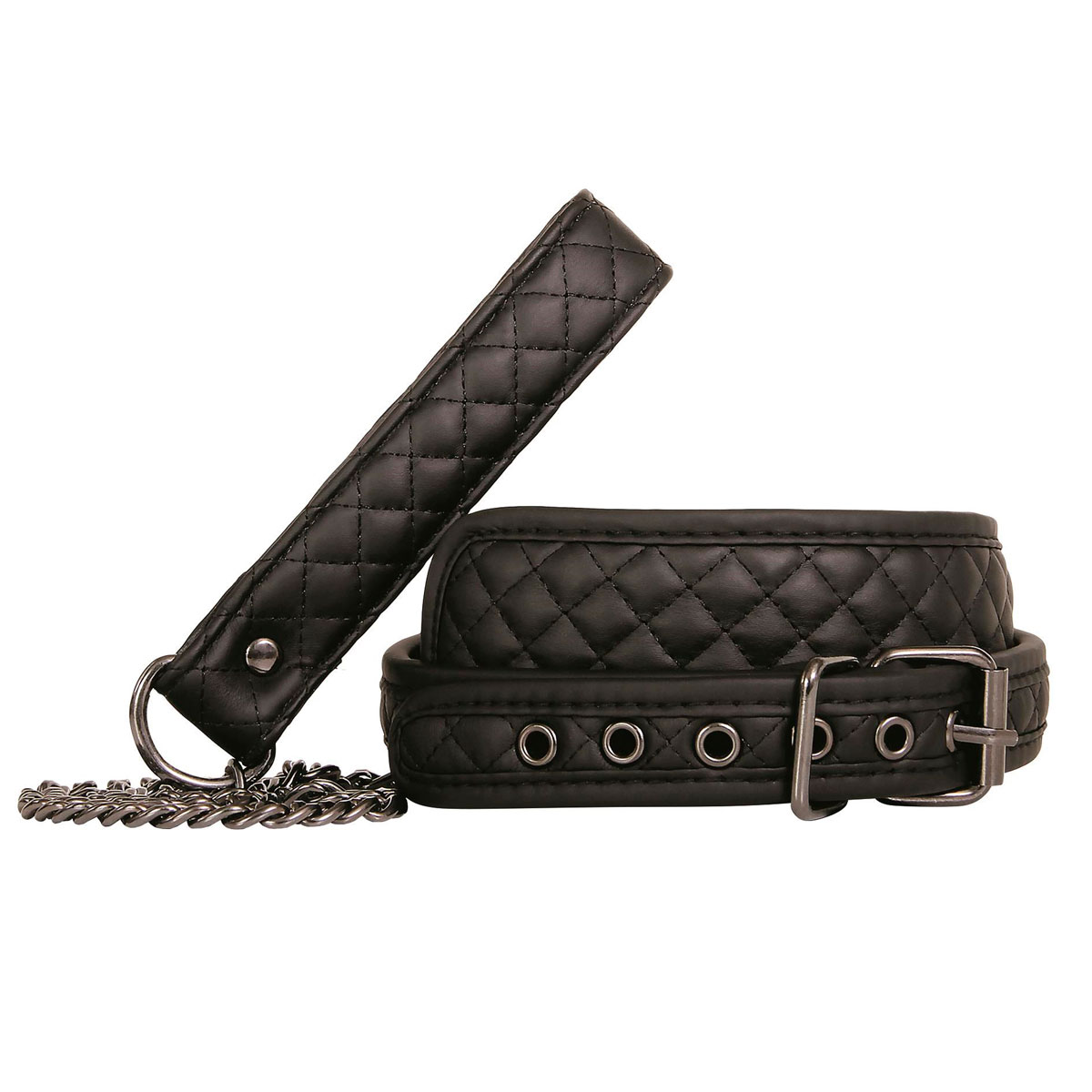 Kit Sado de Luxo com 7 Acessórios em Couro Sintético e Anel Vibratório - Adam & Eve Eve's Fetiche Dreams Advance Bondage Set - 6