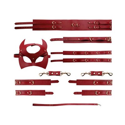 Foto 26 do produto Kit Sado de Luxo com 7 Acessórios em Couro Sintético - Bondage Kits I Would Give It All To Not Be Sleeping Alone | Disponivel em 3 Cores
