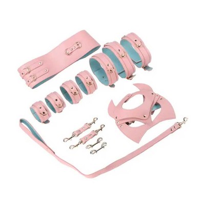 Foto 2 do produto Kit Sado de Luxo com 7 Acessórios em Couro Sintético - Bondage Kits I Would Give It All To Not Be Sleeping Alone | Disponivel em 3 Cores