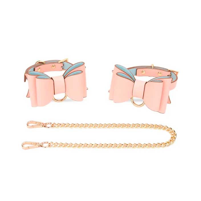 Kit Sado de Luxo com 8 Acessórios, Detalhes em Laço Borboleta e Estojo Portátil - Bondage Kits | Disponivel em 3 Cores - 26