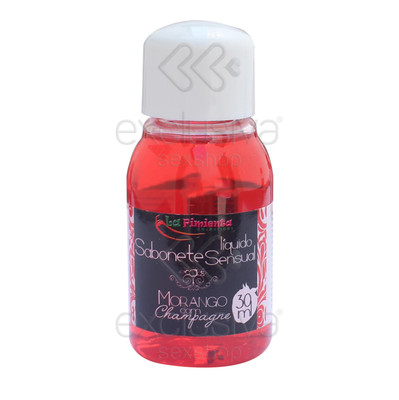 Foto 4 do produto Kit Spa Sensual com Sabonete Líquido, Óleo Para Massagem, Sal Espumante e Espuma Para Banho | 90 ML e 35 G | Aroma: Morango com Champagne