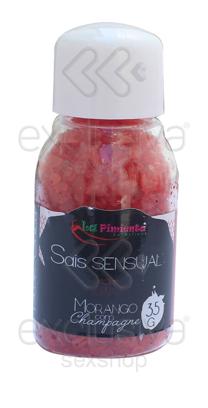 Kit Spa Sensual com Sabonete Líquido, Óleo Para Massagem, Sal Espumante e Espuma Para Banho | 90 ML e 35 G | Aroma: Morango com Champagne - 5