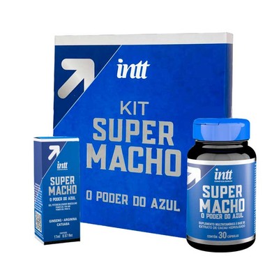 Kit Super Macho com Gel Potencializador e Suplemento Multivitamínico Masculino - Intt Cosméticos