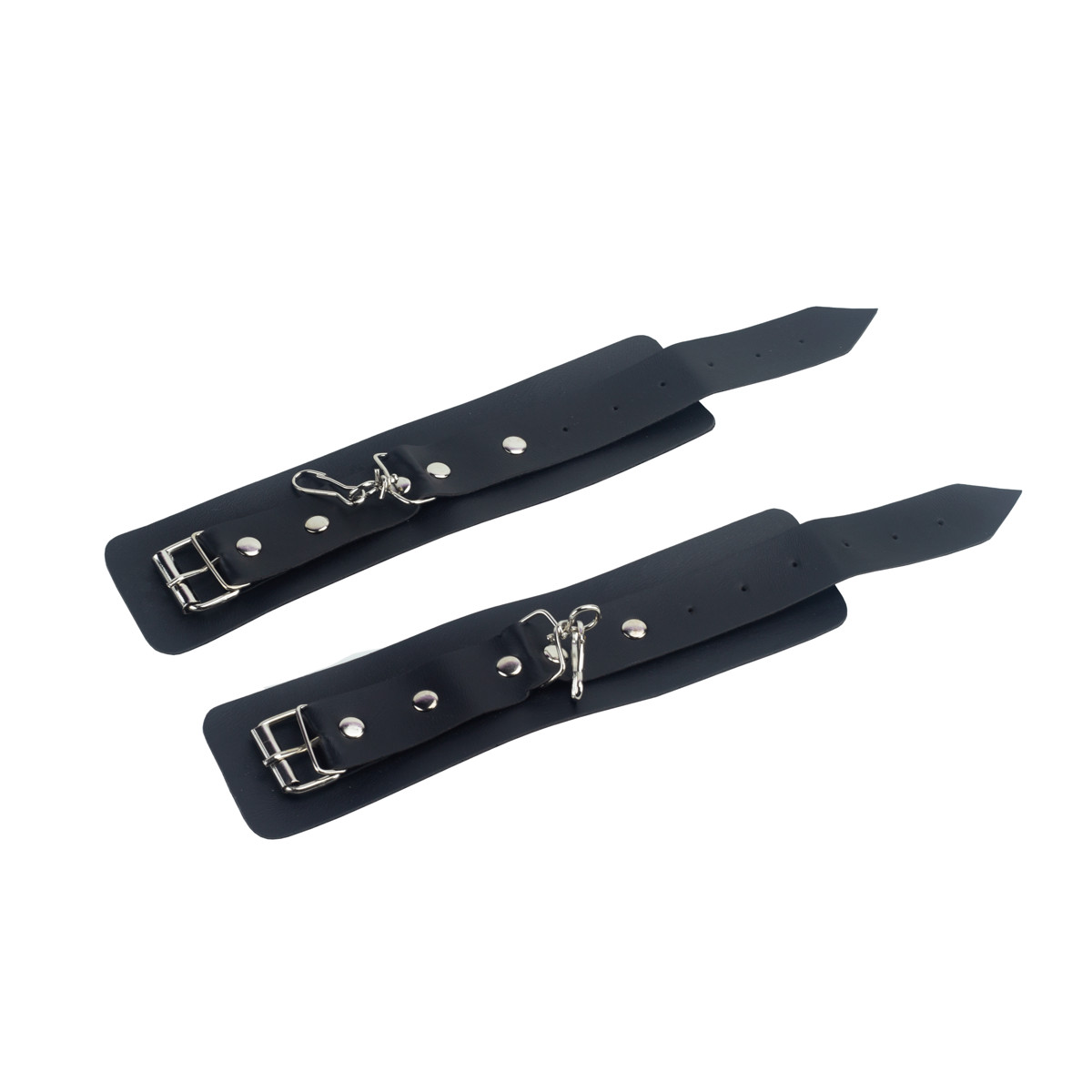 Kit Fetiche com Máscara, Par de Algemas e Chicote em Couro Sintético - La Pimienta Sado | Tamanho Único - 4