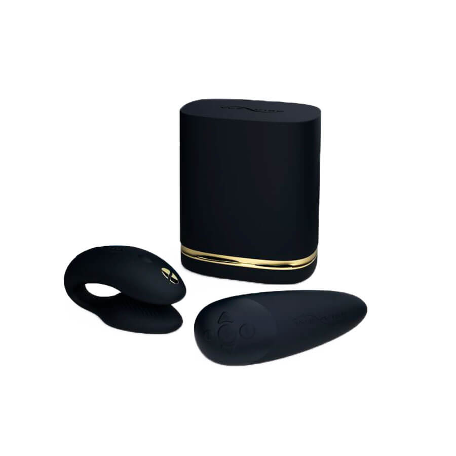 Kit com Vibrador para Casal e Estimulador de Clitóris com Tecnologia de Sucção e Carregamento USB - Womanizer x We-Vibe Golden Moments 2 - 7